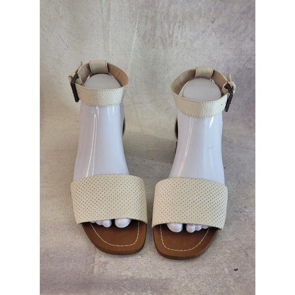 Splendid leather ankle straps white sandals size 8 - Picture 2 of 7